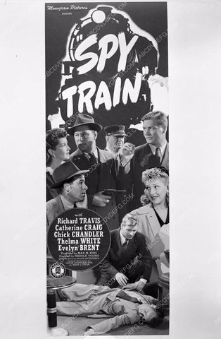 Richard Travis Evelyn Brent Chick Chandler film Spy Train 8b5-097