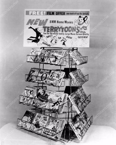 cool retail display for Terrytoons and Shirley Temple films 8b6-228