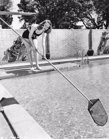 cute Nanette parks skims the pool The Town House Los Angeles 8b6-431