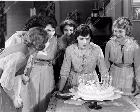 Leatrice Joy blows out birthday cake candles silent The Poverty of Riches 8b6-487