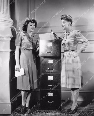 Jeff Donnell Ann savage go over some files 8b6-605