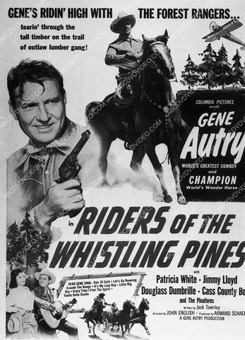 ad slick Gene Autry film Riders of the Whistling Pine 9121-35