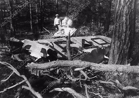 news photo aviation airplane wreckage located in forest 9202-34