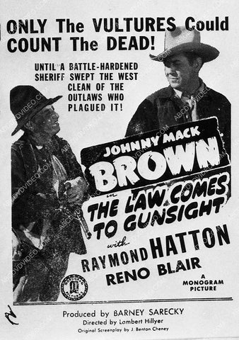 Johnny Mack Brown film The Law Comes to Gunsight 9223-35
