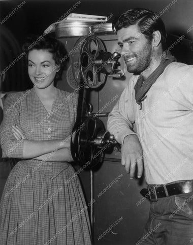Jeff Richards Elaine Stewart behind the scenes MGM Studios 9517-31