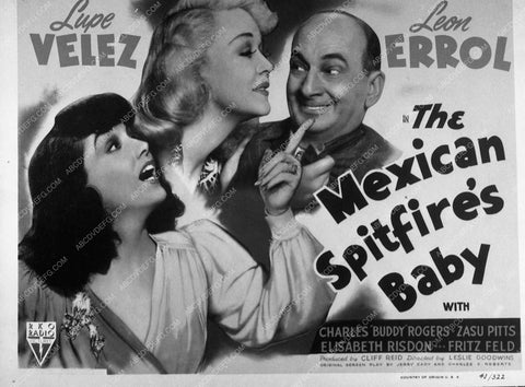 Lupe Velez Leon Errol film Mexican Spitfire's Baby 9660-30
