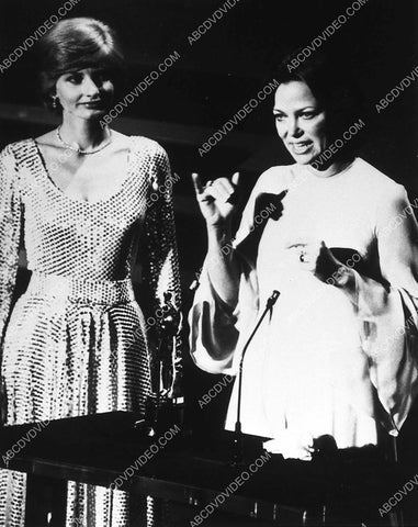 Jill Ireland Louise Fletcher on stage at Academy Awards 9694-20