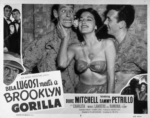 ad slick Bela Lugosi Duke Mitchell Brooklyn Gorilla 9900-11
