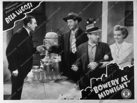 ad slick Bela Lagosi Bowery At Midnight 9900-24