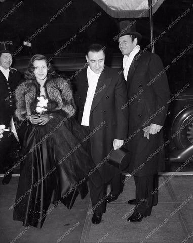 1938 Oscars Joel McCrea and others arriving at Academy Awards aa1938-18</br>Los Angeles Newspaper press pit reprints from original 4x5 negatives for Academy Awards.