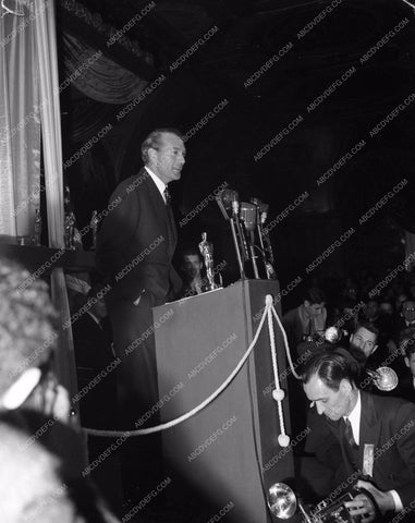 1941 Oscars Gary Cooper and the press Academy Awards aa1941-22</br>Los Angeles Newspaper press pit reprints from original 4x5 negatives for Academy Awards.