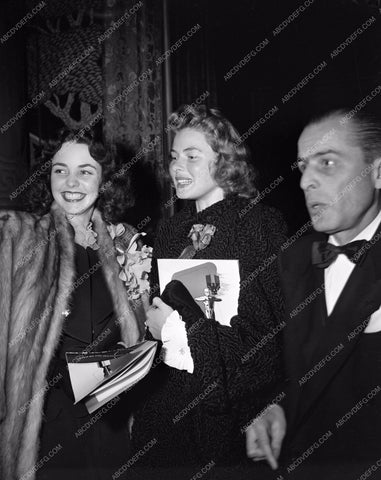 1943 Oscars Jennifer Jones Ingrid Bergman Academy Awards Program aa1943-21</br>Los Angeles Newspaper press pit reprints from original 4x5 negatives for Academy Awards.