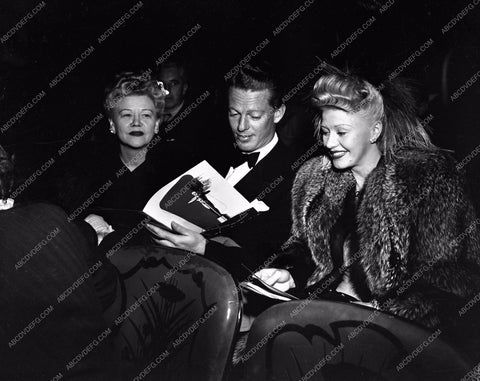 1943 Oscars Ginger Rogers and mother Academy Awards aa1943-23</br>Los Angeles Newspaper press pit reprints from original 4x5 negatives for Academy Awards.