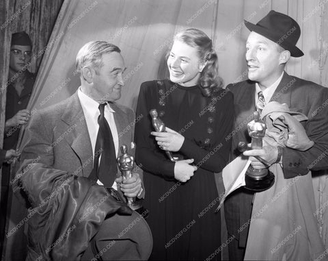 1944 Oscars Barry Fitzgerald Ingrid Bergman Bing Crosby Academy Awa aa1944-17</br>Los Angeles Newspaper press pit reprints from original 4x5 negatives for Academy Awards.