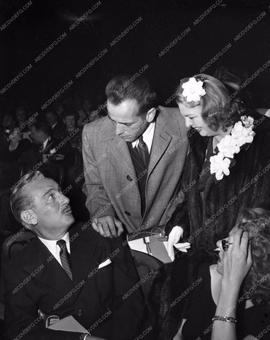 1945 Oscars Paul Lukas Humphrey Bogart Academy Awards aa1945-02</br>Los Angeles Newspaper press pit reprints from original 4x5 negatives for Academy Awards.