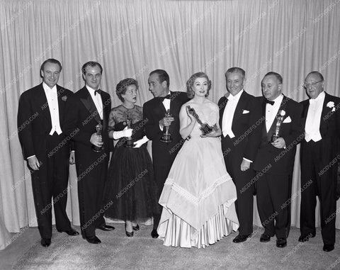 1951 Oscars George Sanders Greer Garson Humphrey Bogart Ronald Colman aa1945-10</br>Los Angeles Newspaper press pit reprints from original 4x5 negatives for Academy Awards.