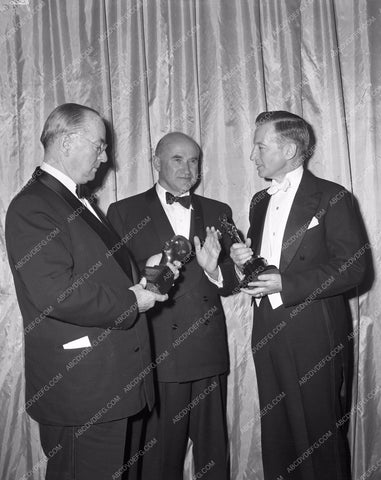 1946 Oscars Samuel Goldwyn on stage Academy Awards aa1946-12</br>Los Angeles Newspaper press pit reprints from original 4x5 negatives for Academy Awards.