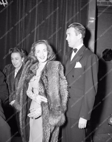 1946 Oscars James Stewart and wife arriving Academy Awards aa1946-15</br>Los Angeles Newspaper press pit reprints from original 4x5 negatives for Academy Awards.