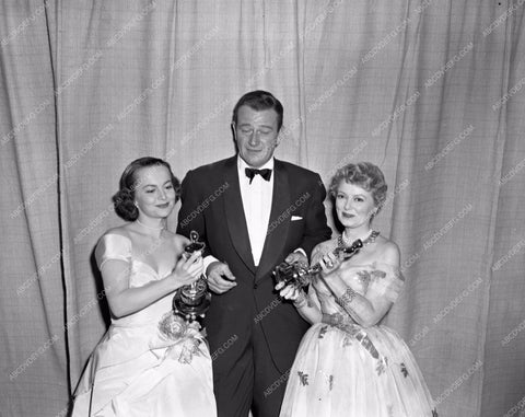 1947 Oscars Olivia de Havilland John Wayne Janet Gaynor aa1947-23</br>Los Angeles Newspaper press pit reprints from original 4x5 negatives for Academy Awards.