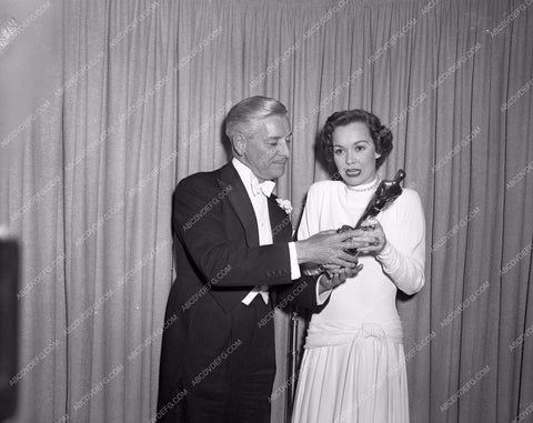 1948 Oscars Ronald Colman Jane Wyman Academy Awards aa1948-15</br>Los Angeles Newspaper press pit reprints from original 4x5 negatives for Academy Awards.