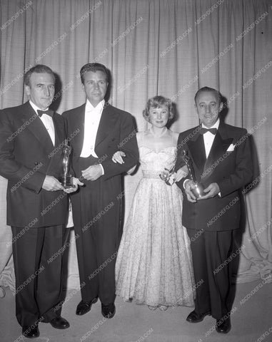 1949 Oscars June Allyson Dick Powell others Academy Awards aa1949-13</br>Los Angeles Newspaper press pit reprints from original 4x5 negatives for Academy Awards.