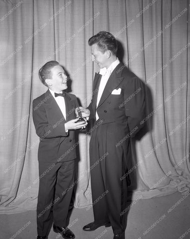 1949 Oscars Donald O'Connor Bobby Driscoll Academy Awards aa1949-19</br>Los Angeles Newspaper press pit reprints from original 4x5 negatives for Academy Awards.