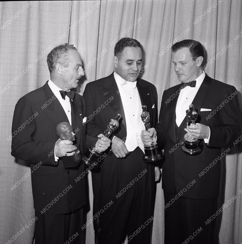 1949 Oscars Darryl F. Zanuck Joseph L. Mankiewicz Academy Awards aa1949-60</br>Los Angeles Newspaper press pit reprints from original 4x5 negatives for Academy Awards.