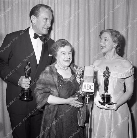 1949 Oscars George Sanders and someone Academy Awards aa1949-76</br>Los Angeles Newspaper press pit reprints from original 4x5 negatives for Academy Awards.
