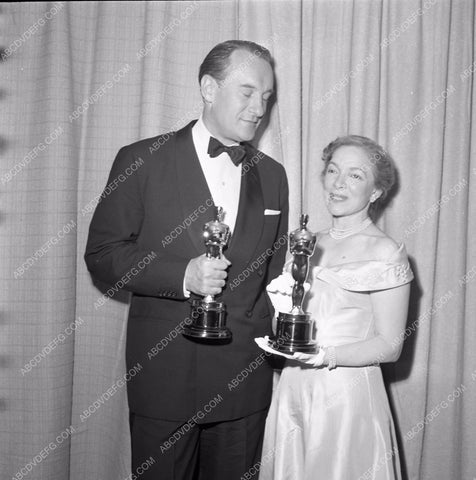 1949 Oscars George Sanders and someone Academy Awards aa1949-78</br>Los Angeles Newspaper press pit reprints from original 4x5 negatives for Academy Awards.