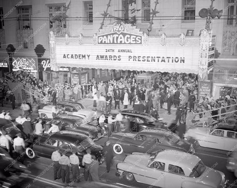 1951 Oscars historic Los Angeles Pantages Theatre Academy Awards aa1951-01</br>Los Angeles Newspaper press pit reprints from original 4x5 negatives for Academy Awards.