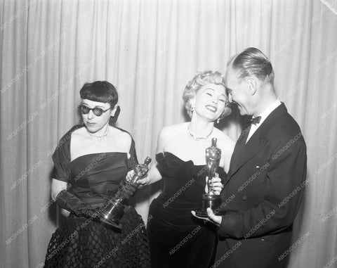 1951 Oscars Edith Head Zsa Zsa Gabor Academy Awards aa1951-20</br>Los Angeles Newspaper press pit reprints from original 4x5 negatives for Academy Awards.