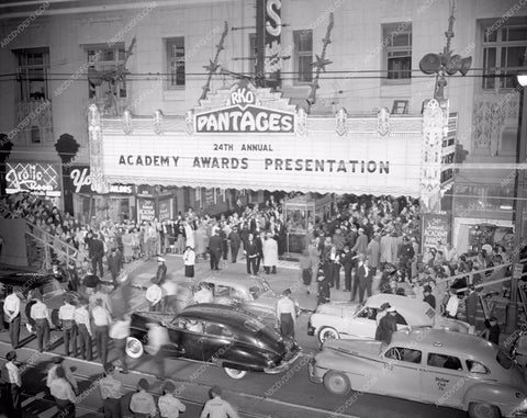 1951 Oscars historic Los Angeles Pantages Theatre Academy Awards aa1951-25</br>Los Angeles Newspaper press pit reprints from original 4x5 negatives for Academy Awards.