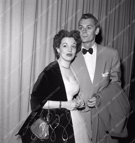 1951 Oscars Joan Evans Carlton Carpenter Academy Awards aa1951-53</br>Los Angeles Newspaper press pit reprints from original 4x5 negatives for Academy Awards.