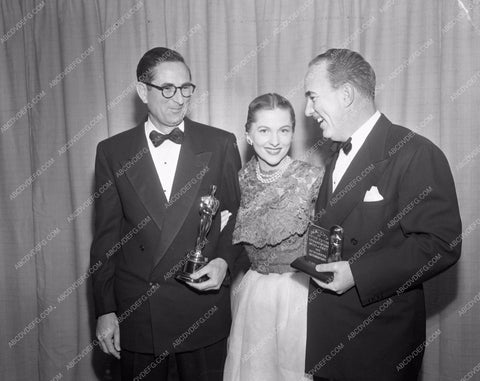 1952 Oscars Joan Fontaine and technical Academy Awards aa1952-30</br>Los Angeles Newspaper press pit reprints from original 4x5 negatives for Academy Awards.