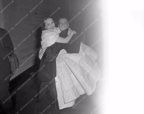 1952 Oscars Olivia de Havilland Academy Awards aa1952-43</br>Los Angeles Newspaper press pit reprints from original 4x5 negatives for Academy Awards.