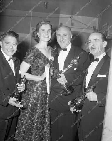 1952 Oscars Victor Young Dimitri Tiomkin Academy Awards aa1952-46</br>Los Angeles Newspaper press pit reprints from original 4x5 negatives for Academy Awards.