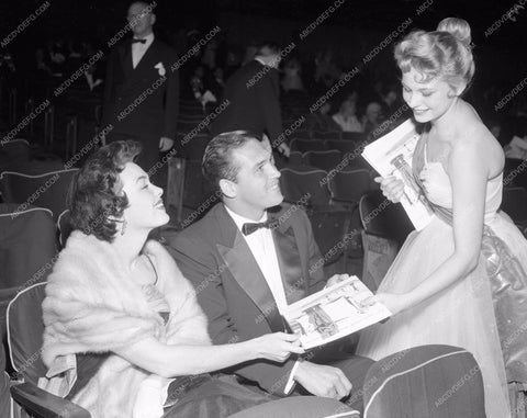 1953 Oscars Barbara Rush Academy Awards aa1953-14</br>Los Angeles Newspaper press pit reprints from original 4x5 negatives for Academy Awards.
