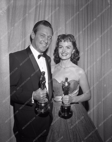 1953 Oscars William Holden Donna Reed Academy Awards aa1953-26</br>Los Angeles Newspaper press pit reprints from original 4x5 negatives for Academy Awards.