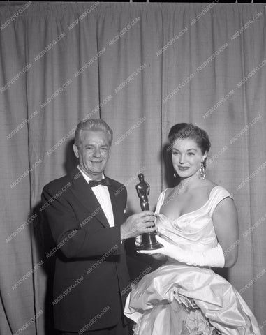 1954 Oscars Esther Williams at Academy Awards aa1954-09</br>Los Angeles Newspaper press pit reprints from original 4x5 negatives for Academy Awards.