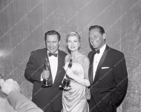 1954 Oscars Edmond O'Brien Grace Kelly William Holden Academy Aw aa1954-45</br>Los Angeles Newspaper press pit reprints from original 4x5 negatives for Academy Awards.