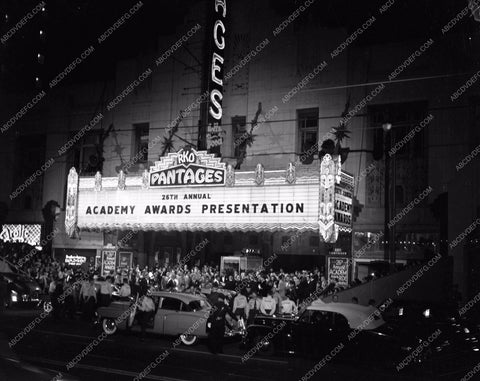 1953 Oscars historic Los Angeles Pantages Theatre Academy Awards aa1954-60</br>Los Angeles Newspaper press pit reprints from original 4x5 negatives for Academy Awards.