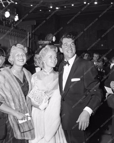 1955 Oscars Dean Martin and wife and Sheila GrahamAcademy Awards aa1955-01</br>Los Angeles Newspaper press pit reprints from original 4x5 negatives for Academy Awards.