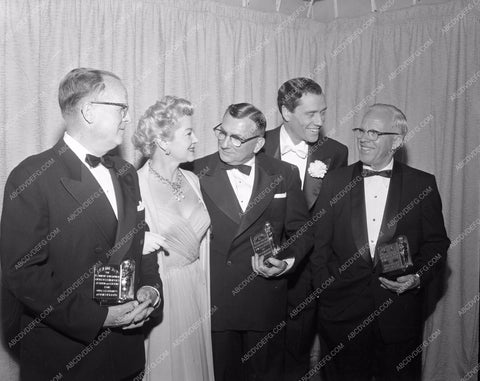 1955 Oscars Claire Trevor Mel Ferrer Academy Awards aa1955-24</br>Los Angeles Newspaper press pit reprints from original 4x5 negatives for Academy Awards.