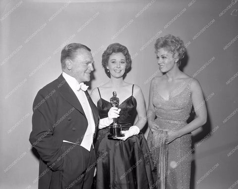 1958 Oscars James Cagney Susan Hayward Kim Novak Academy Awards aa1958-66</br>Los Angeles Newspaper press pit reprints from original 4x5 negatives for Academy Awards.