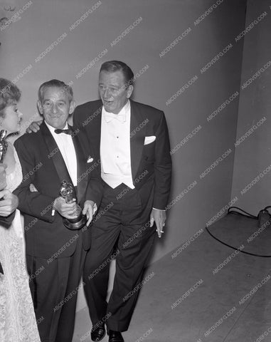 1959 Oscars John Wayne William Wyler Academy Awards aa1959-10</br>Los Angeles Newspaper press pit reprints from original 4x5 negatives for Academy Awards.