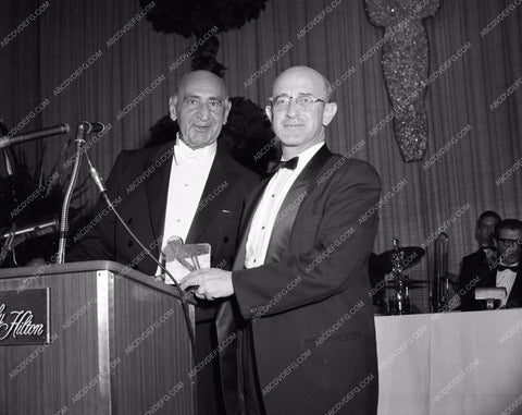 1959 Oscars technical folks and their statues Academy Awards aa1959-77</br>Los Angeles Newspaper press pit reprints from original 4x5 negatives for Academy Awards.