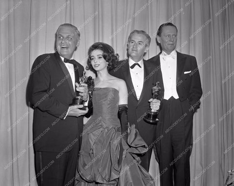 1960 Oscars Susan Strasberg Wendell Corey Academy Awards aa1960-22</br>Los Angeles Newspaper press pit reprints from original 4x5 negatives for Academy Awards.