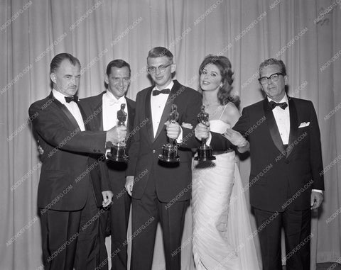 1960 Oscars Tony Randall Tina Louise Academy Awards aa1960-39</br>Los Angeles Newspaper press pit reprints from original 4x5 negatives for Academy Awards.