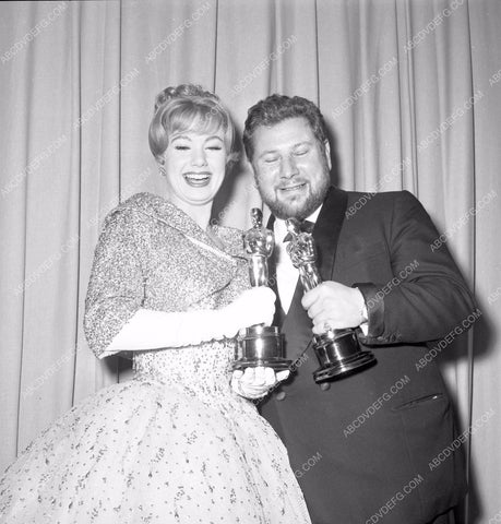 1960 Oscars Peter Ustinov Academy Awards aa1960-74</br>Los Angeles Newspaper press pit reprints from original 4x5 negatives for Academy Awards.