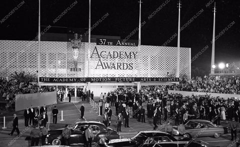 1964 Oscars Santa Monica Civic Auditorium festivaties Academy Awards aa1965-15</br>Los Angeles Newspaper press pit reprints from original 4x5 negatives for Academy Awards.